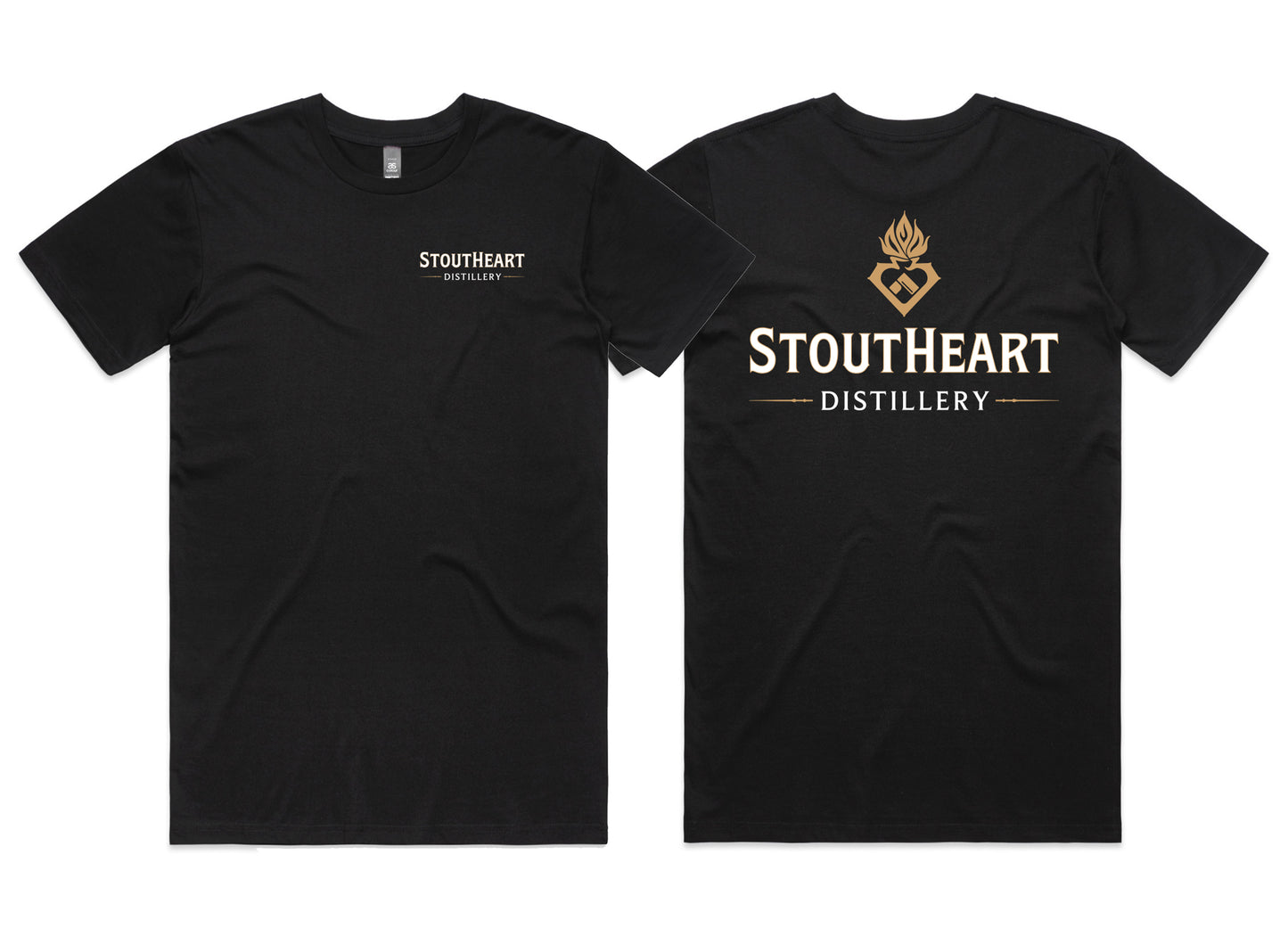 Black StoutHeart Distillery T-Shirt