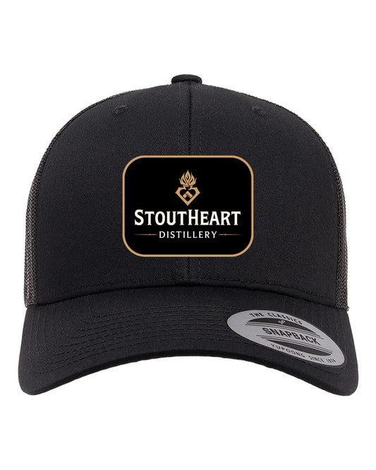 Black StoutHeart Distillery Trucker Hat