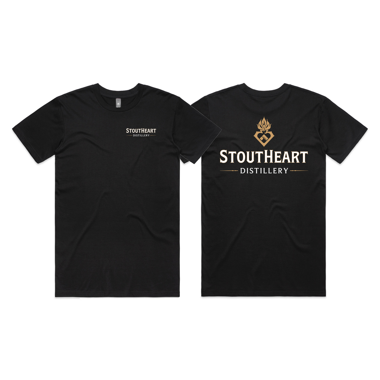 Black StoutHeart Distillery T-Shirt